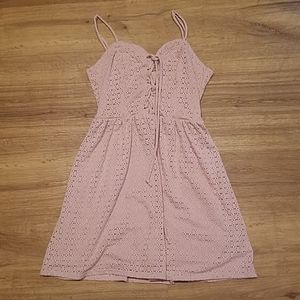 M Pink Spagetti Strap Sundress